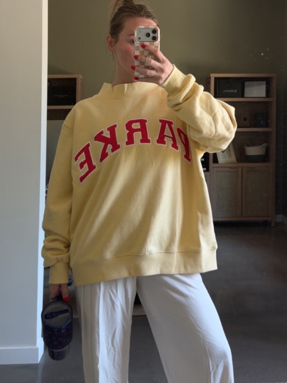 PARKE Varsity Mockneck in Lemonade